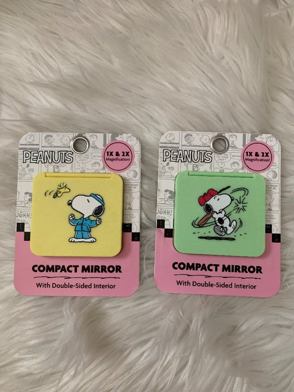 PEANUTS Snoopy Compact Dual Sided Mirror Set of 2